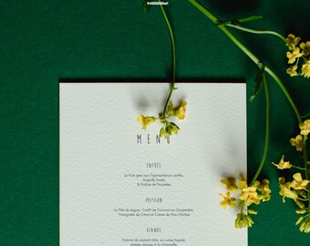 Printable Wedding Menu Template, Design Menu Restaurant, Boho Menu Editable | MS Word | Model 02 - A4 & US