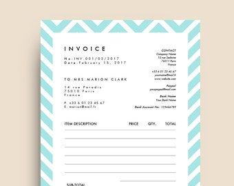 Invoice / Receipt Template for MS Word | Model 01