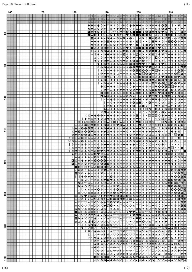 Disney Cross Stitch Pattern Tinker Bell Cross Stitch Chart Etsy