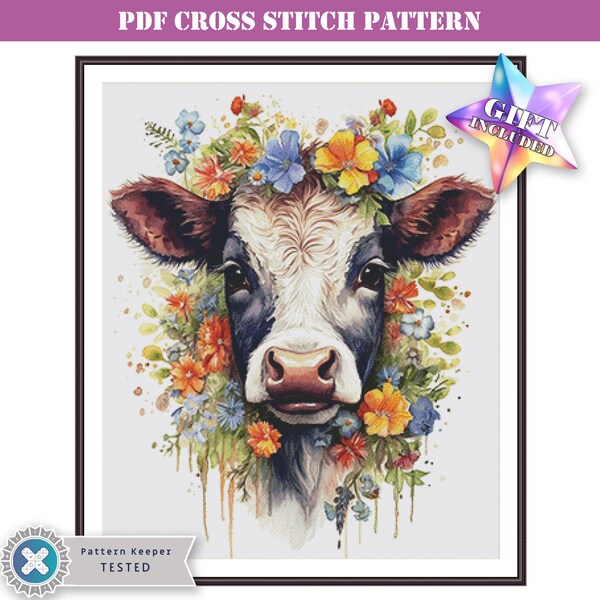 Large Cow Pattern - Etsy