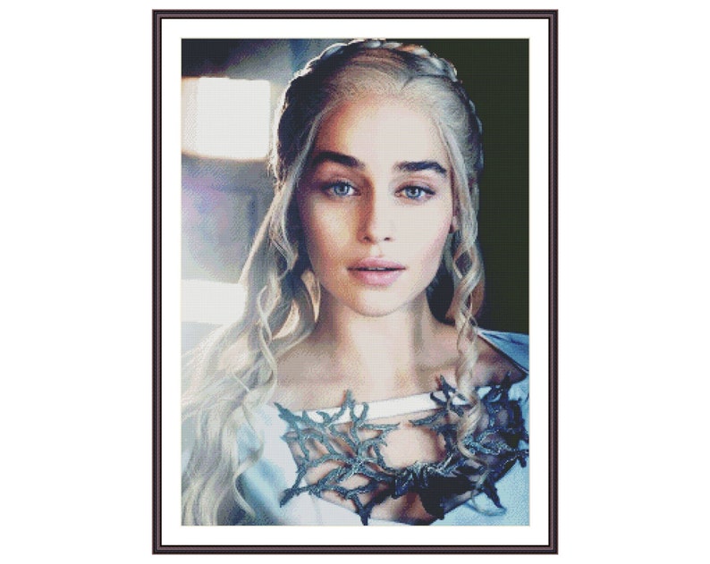 Game of Thrones Cross Stitch Pattern Daenerys Targaryen Cross Etsy