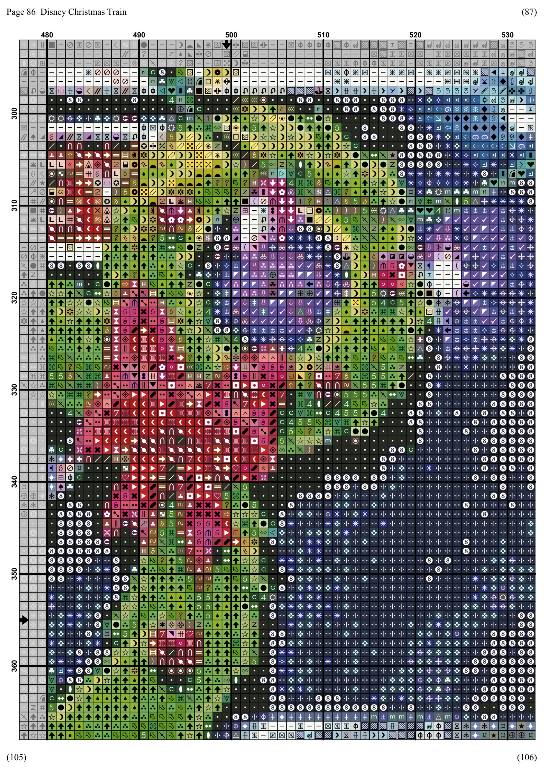 Supersized Cute Collage Full Coverage Counted Cross Stitch - Etsy