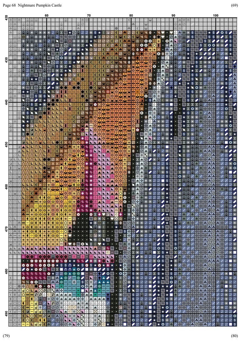 Disney Halloween Cross Stitch Pattern Disney Cross Stitch Etsy