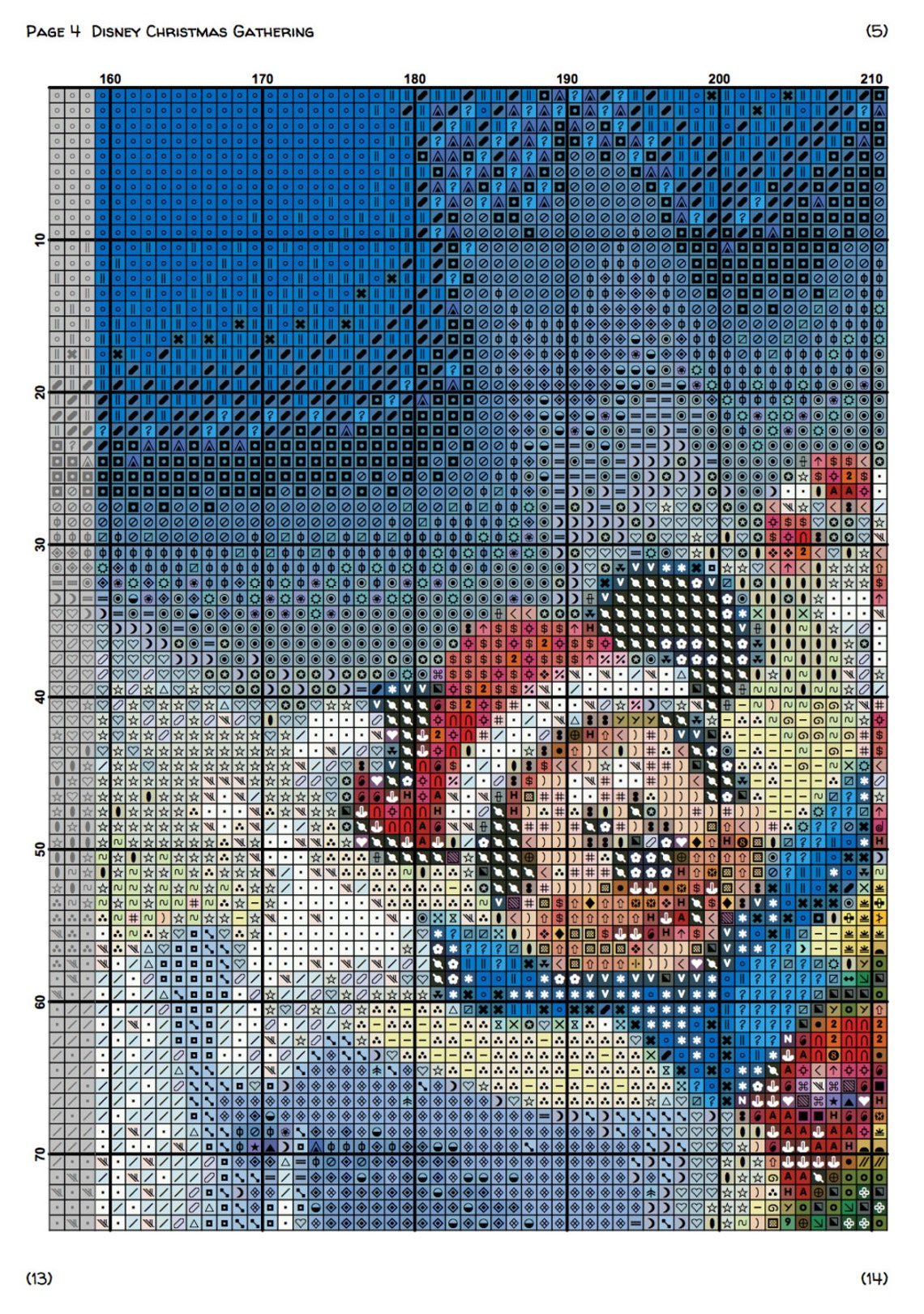 Disney Cross Stitch Christmas Stitch Cross Stitch Pattern Etsy Australia