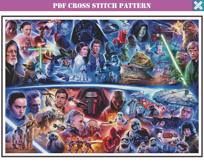 Largest Full Coverage Counted Cross Stitch Pattern Digital Printable ...