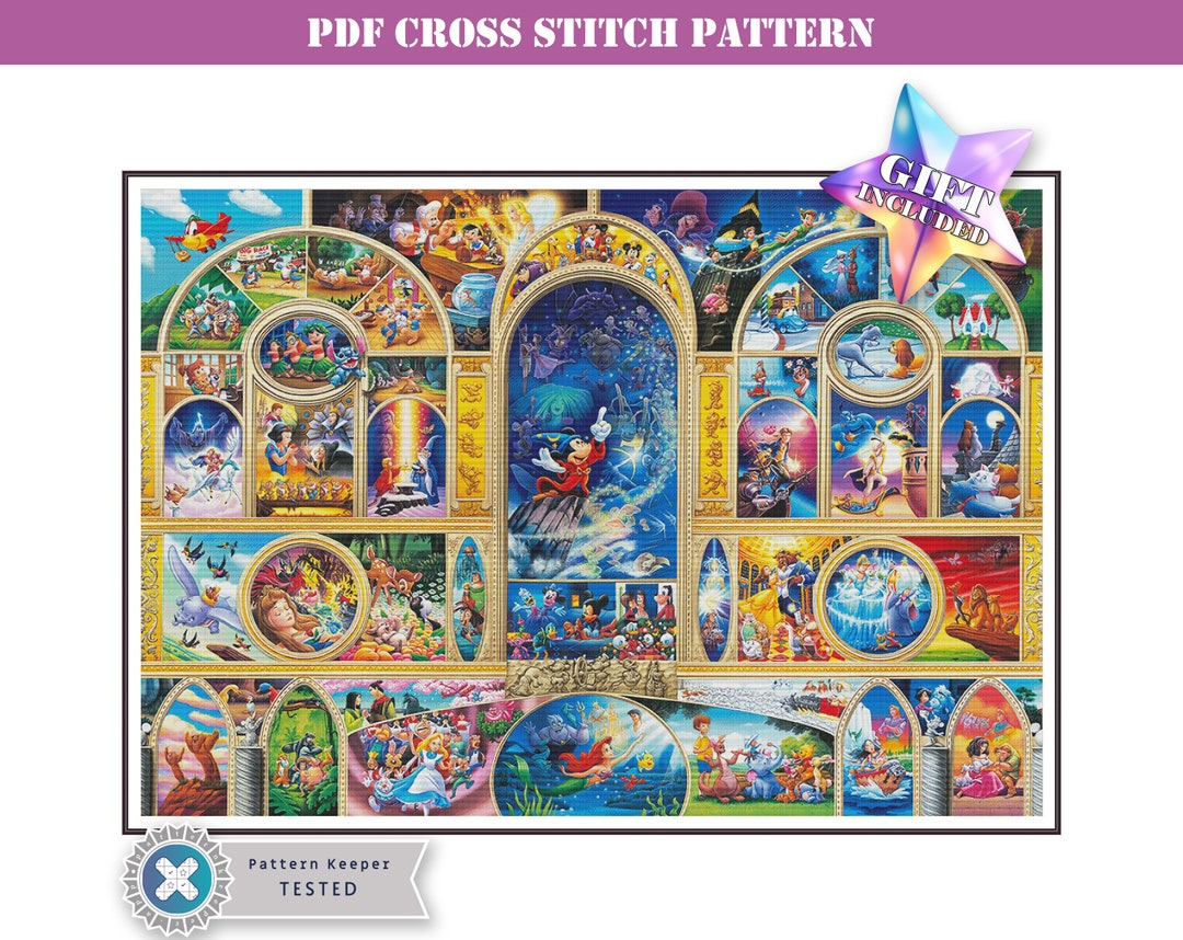 Largest Size High Difficulty Fantasy Full Coverage Counted Cross Stitch ...