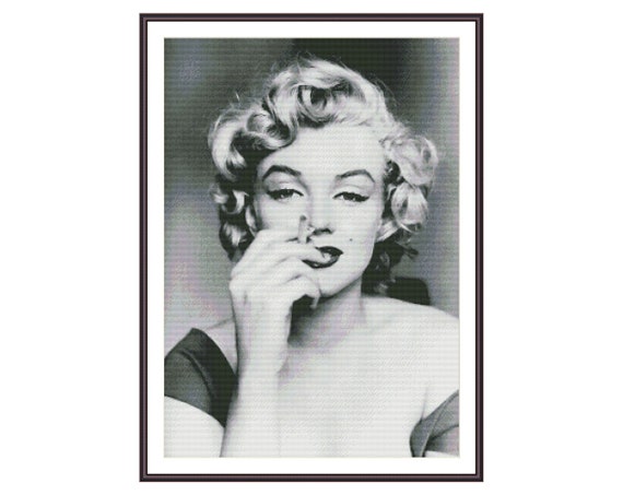 Marilyn Monroe Cross Stitch Pattern Celebrity Stitch | Etsy
