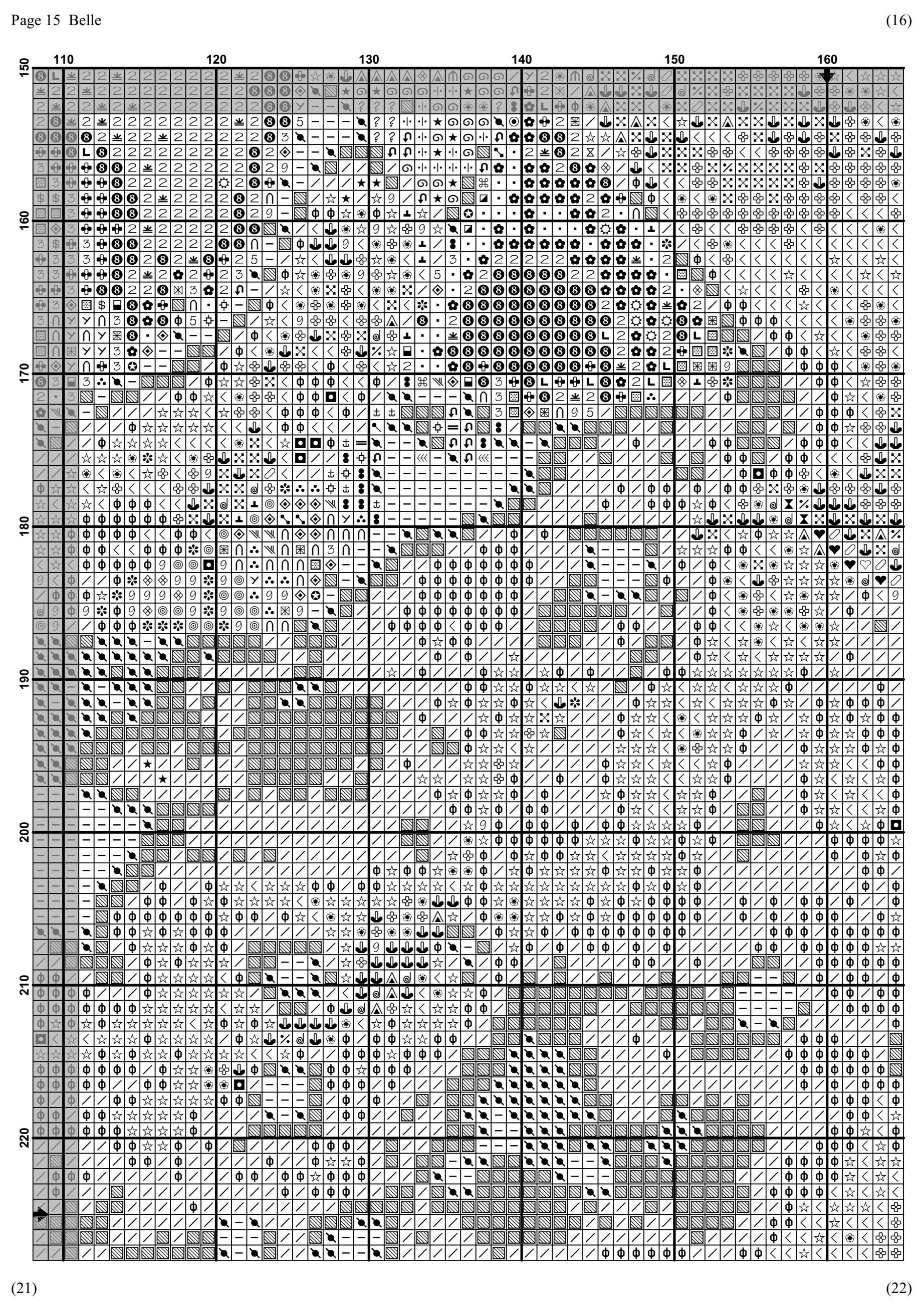 Belle Cross Stitch Pattern Disney Cross Stitch Chart Etsy