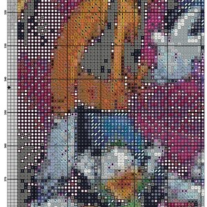Supersized Cartoon Collage Full Coverage Cross Stitch Pattern PDF ...