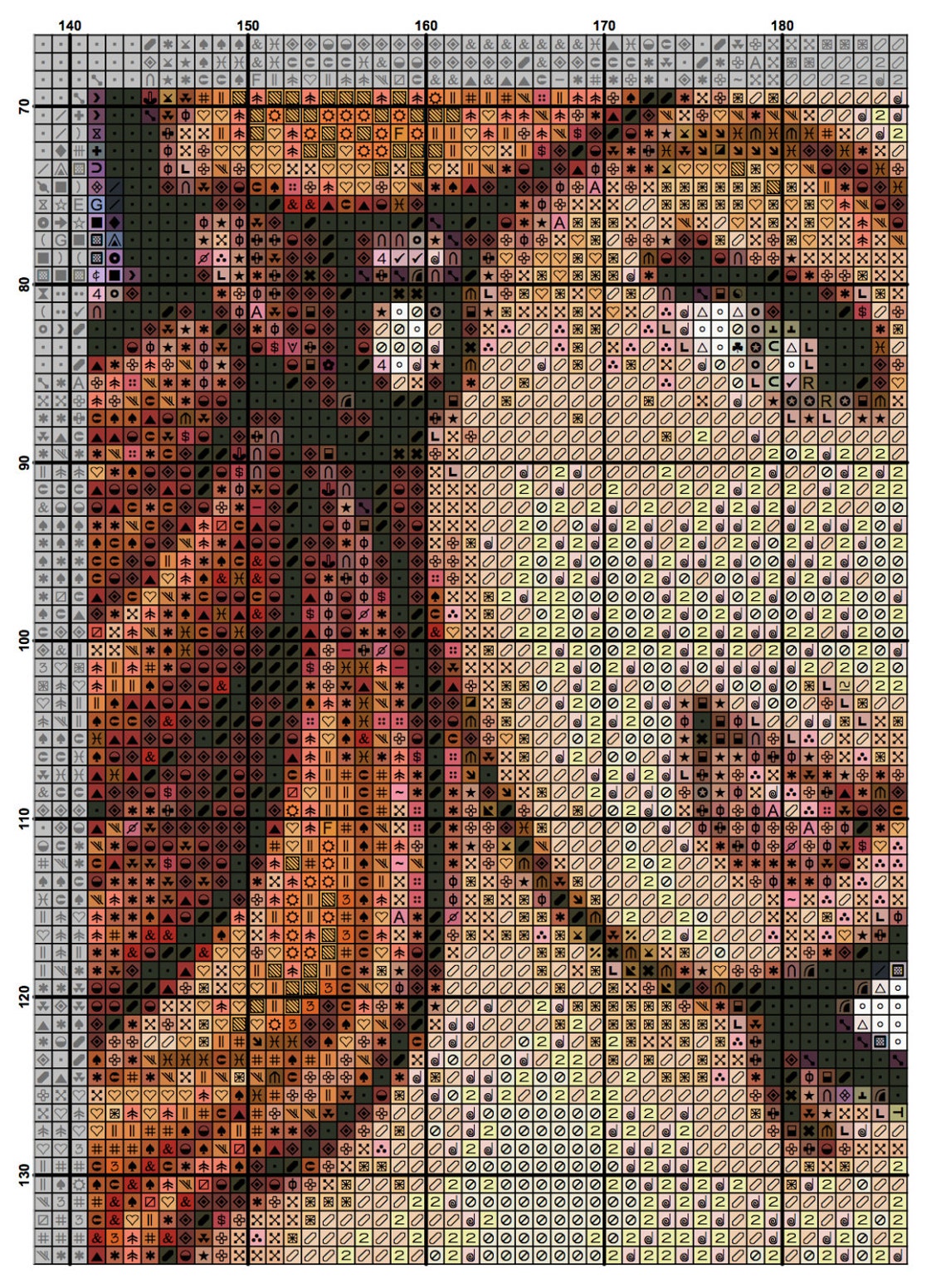 Disney Princesses Counted Cross Stitch Pattern Extra Large - Etsy