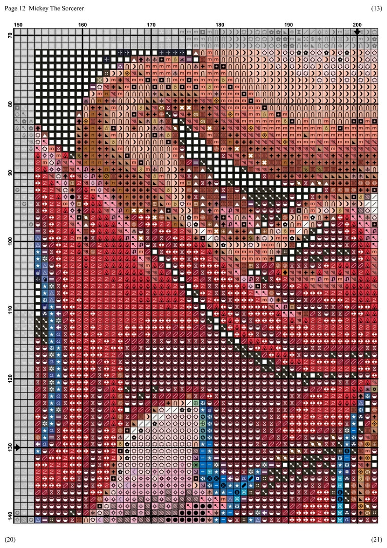 Cartoon Sorcerer Cross Stitch Pattern PDF for Pattern Keeper Etsy