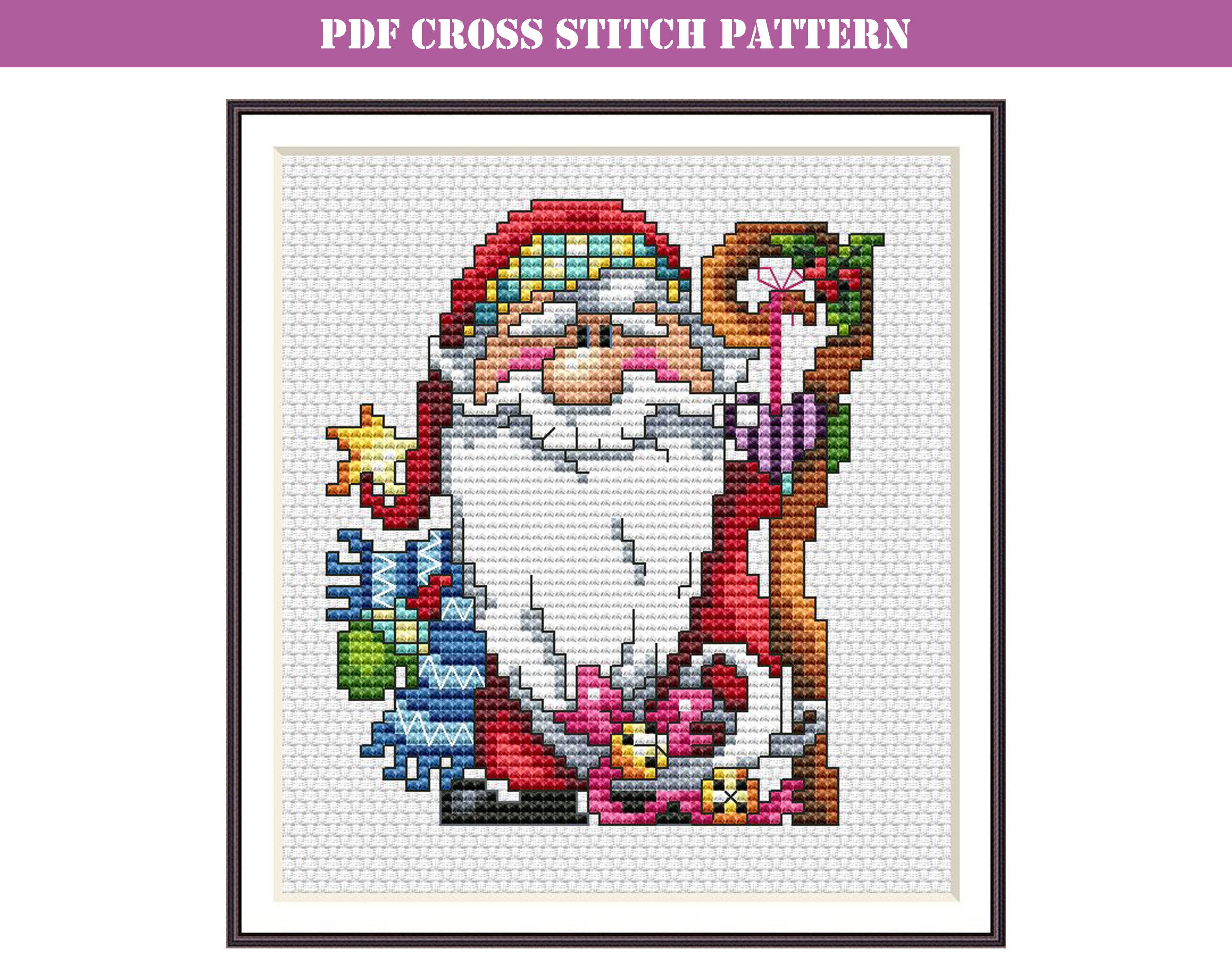 Cross Stitch Pattern Christmas Santa Cross Stitch Santa Etsy