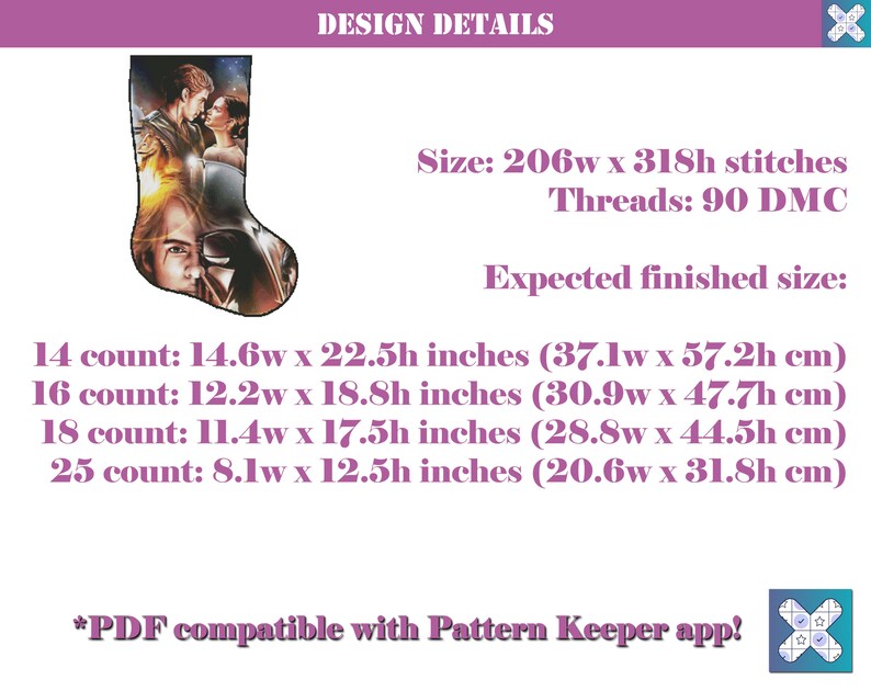 Star Wars Cross Stitch Pattern Christmas Stocking Cross Etsy