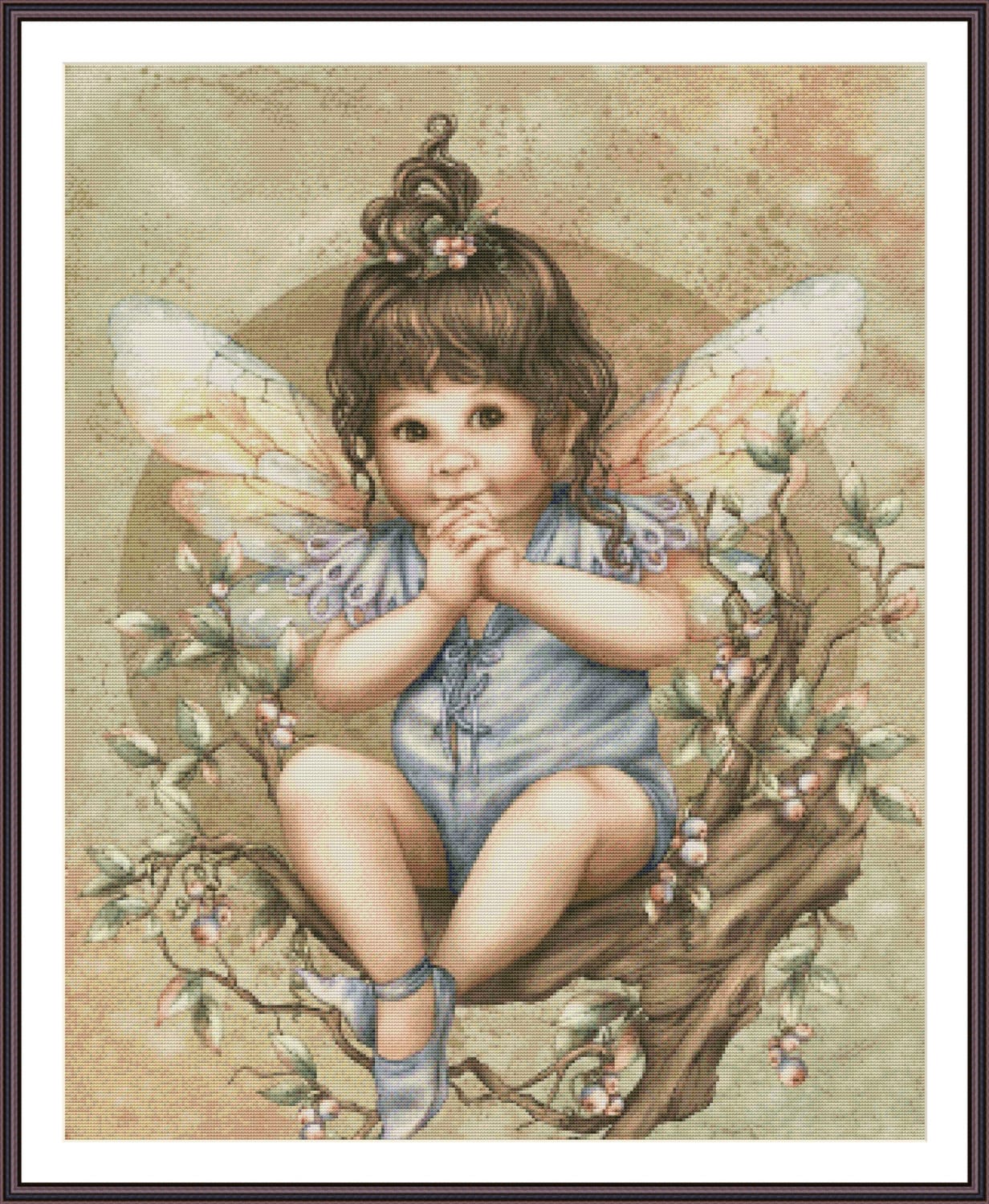 Cross Stitch Fairy Fantasy Counted Cross Stitch Pattern Cute Etsy