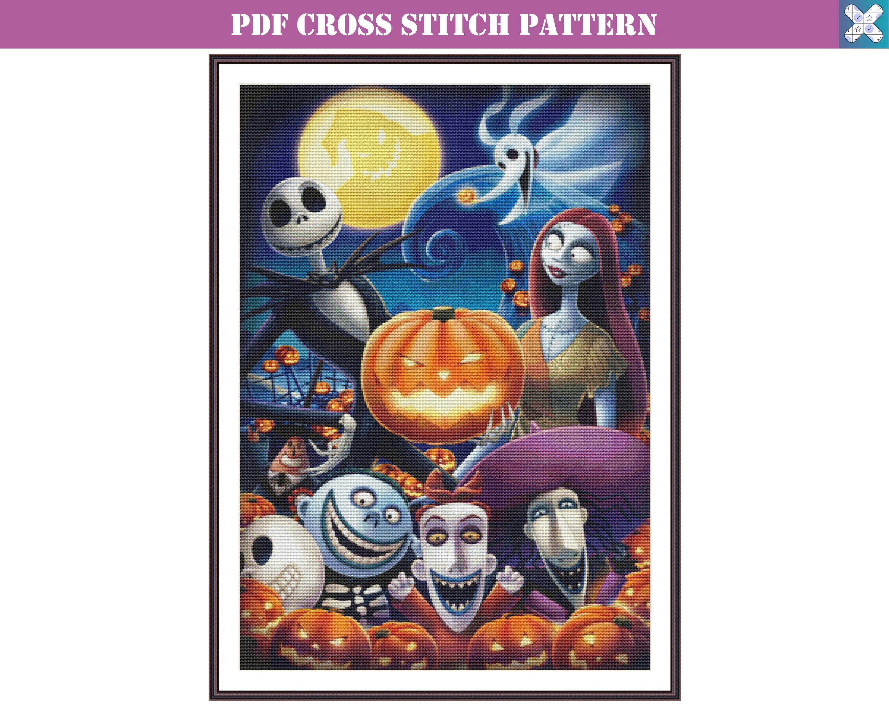 Nightmare before Christmas Cross Stitch Pattern Disney Cross | Etsy