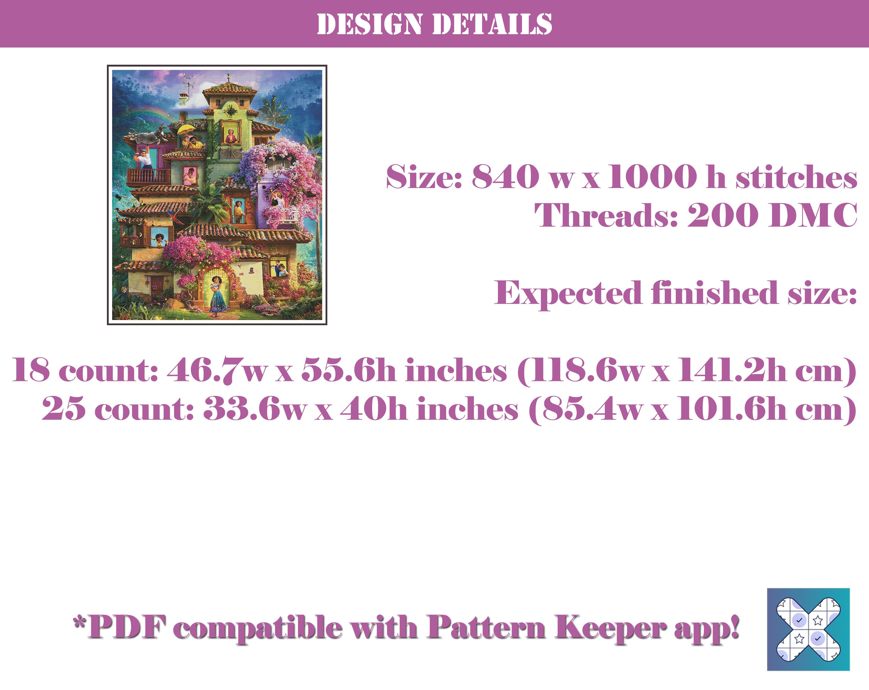 Full Coverage Maximum Size Cross Stitch Pattern PDF Pattern - Etsy