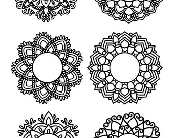 Download Mandala Monogram Svg Etsy