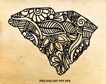 Download Lotus flower svg Namaste Zentangle svg Zentangle flower | Etsy