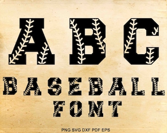 Baseball Alphabet Svg Baseball Font Softball Font Baseball Letters Svg Softball Letters Cut Files For Cricut Svg Files For Silhouette Download 14541 Free Commercial Use Script Fonts