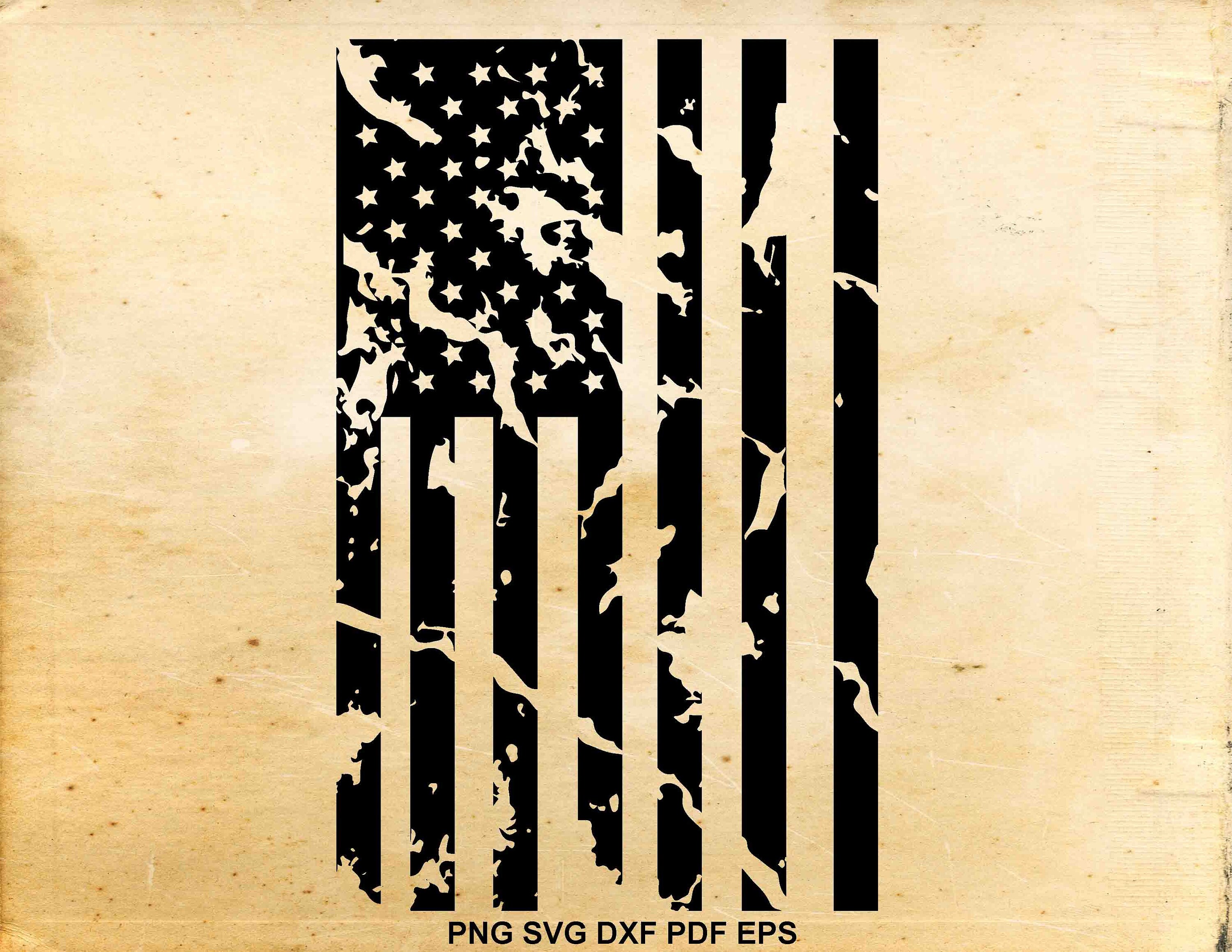 Download Distressed American Flag Svg 4th Of July Svg Iron On Etsy