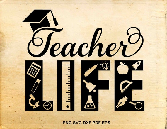 Download Teacher life svg Teaching clipart School teacher svg Back | Etsy