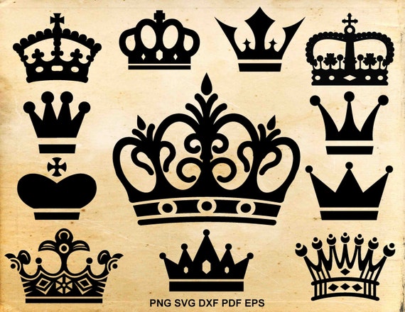 Download Crown svg file Crown clipart Queen crown King crown Cut | Etsy