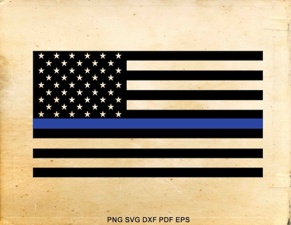 Download Thin blue line flag svg American flag svg Police flag svg ...