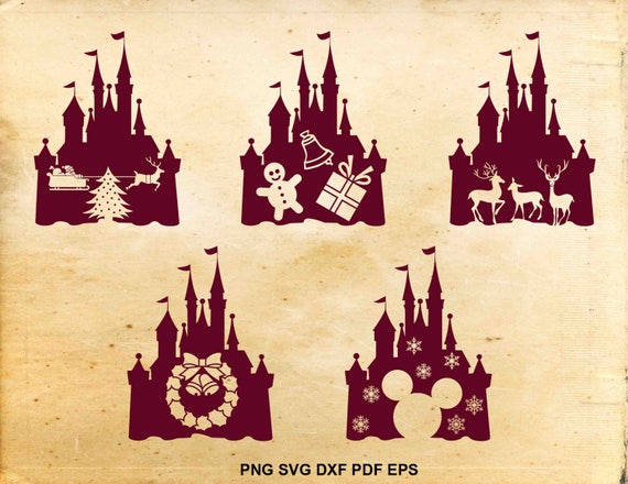 Download Disney Weihnachten Svg Disney Schloss Svg Mickey mouse | Etsy