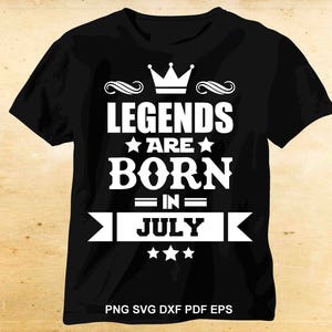 Download Legends Are Born In October Svg T Shirt Design Iron On Etsy