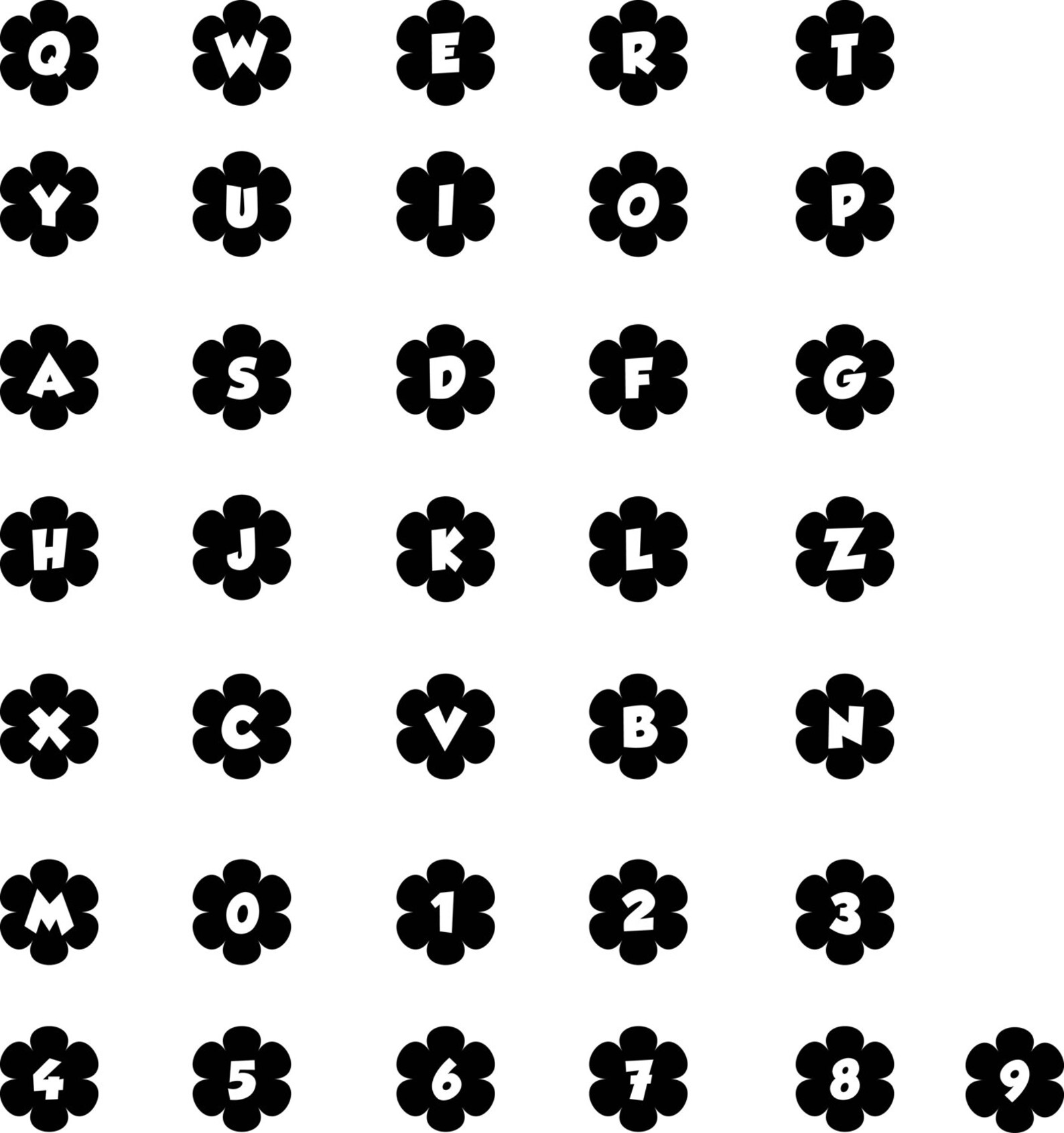Free Free 332 Flower Initial Svg SVG PNG EPS DXF File