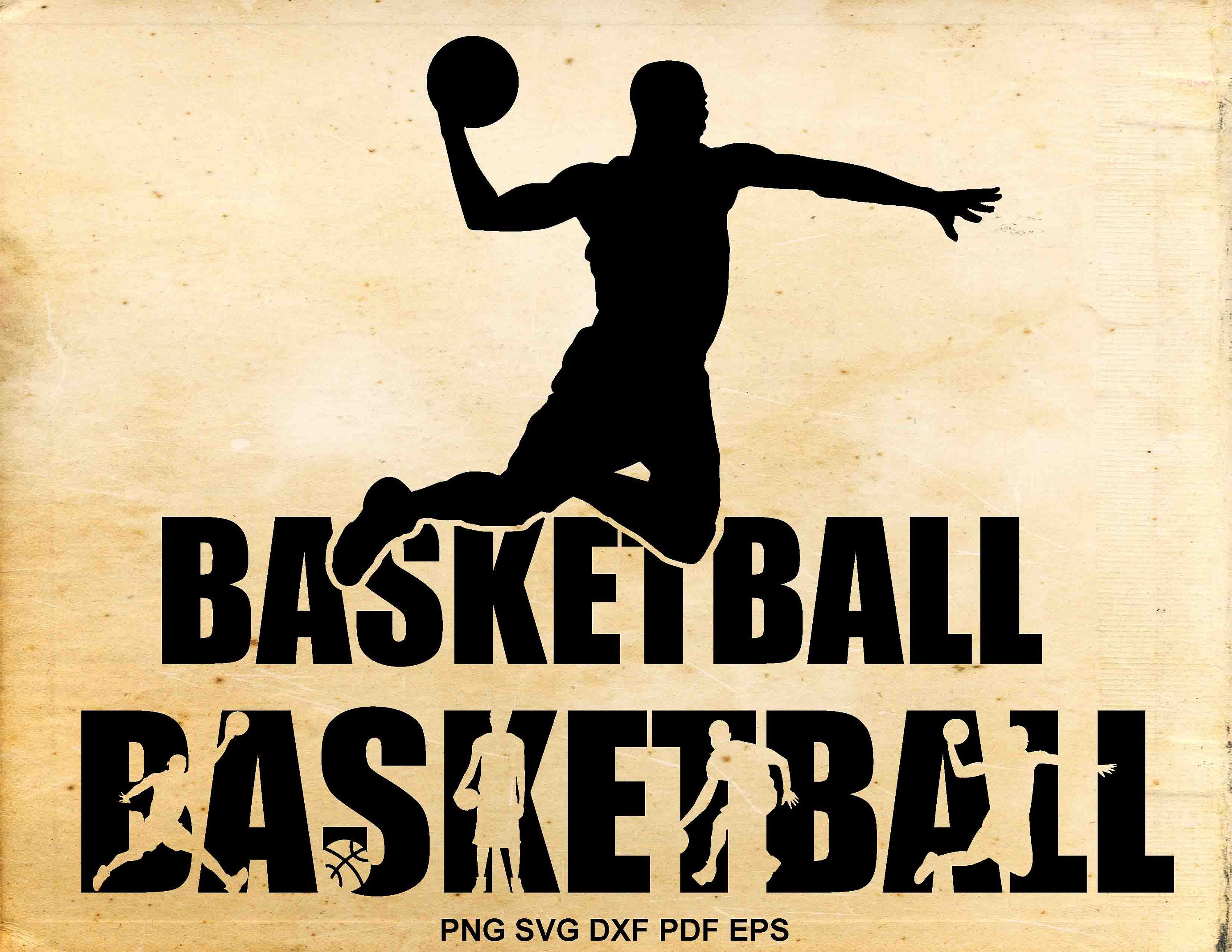 Download Basketball svg files Basketball clipart silhouette Shirt | Etsy