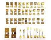 15 x Brass Assorted Mantle Clock Pendulum Suspension Springs, Repair (15mm)