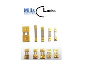 10 x Brass Assorted Mantle Clock Pendulum Suspension Springs, Repair (10sp)