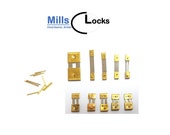 10 x Brass Assorted Mantle Clock Pendulum Suspension Springs and Pins, Repair (10sp)