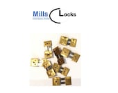 8x Brass Assorted Mantle Clock Pendulum Suspension Springs, English, German, Repair (8s)