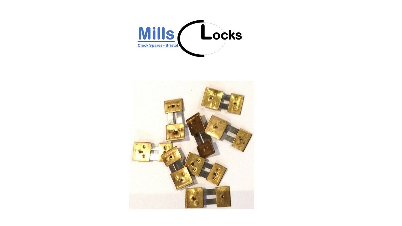 8x Brass Assorted Mantle Clock Pendulum Suspension Springs Etsy