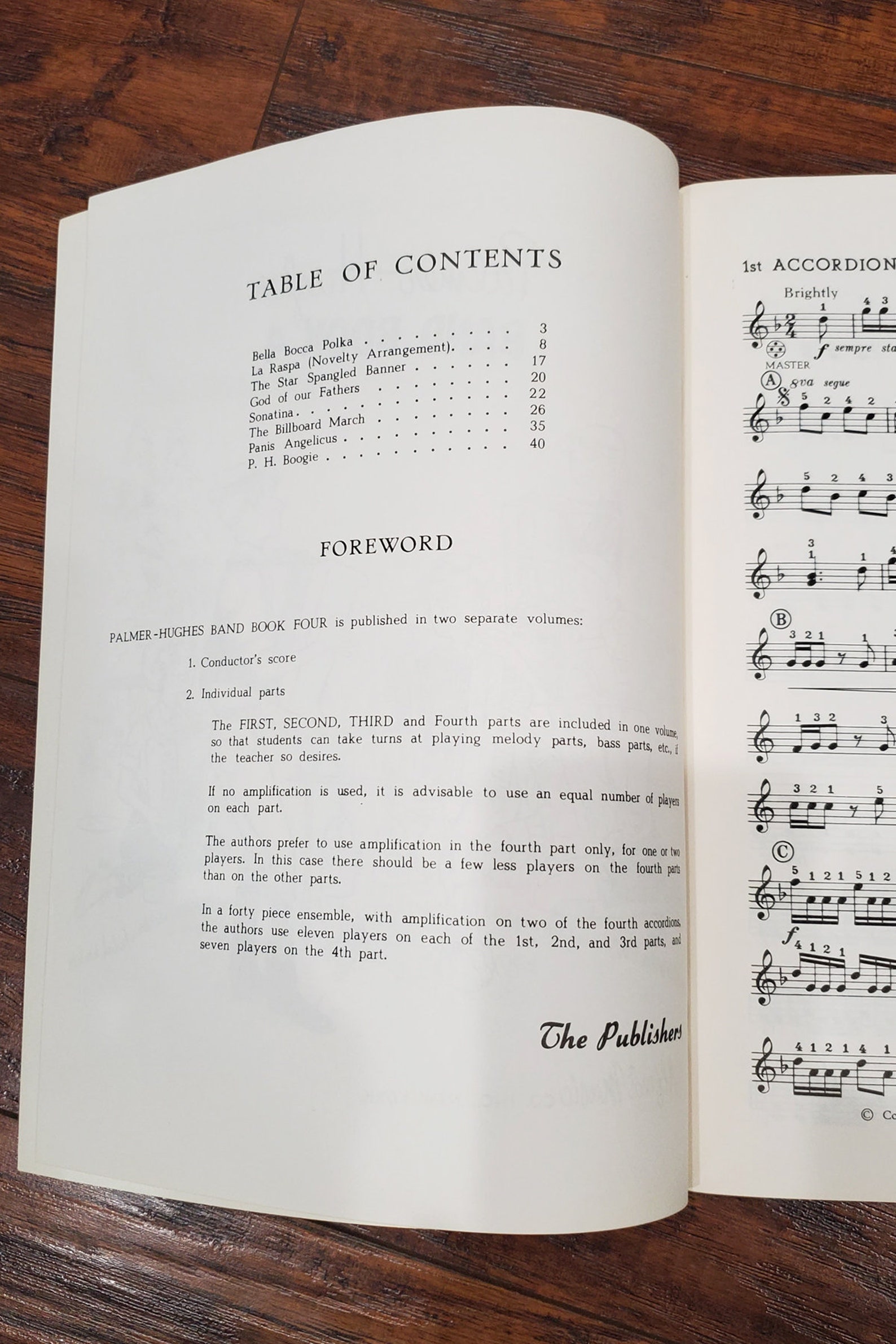 Vintage Accordion Music Books PalmerHughes Band Book Etsy