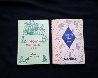 Vintage Winnie the Pooh-Now We Are Six-A.A. Milne-E.P. Dutton & Co.-Ernest H Shepard