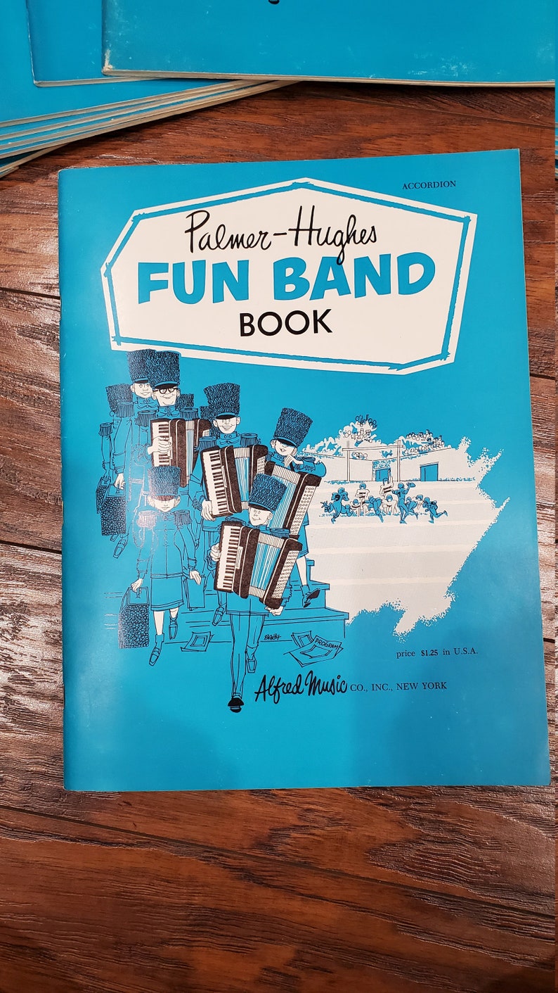 Vintage Accordion Music Book PalmerHughes Fun Band Book. Etsy