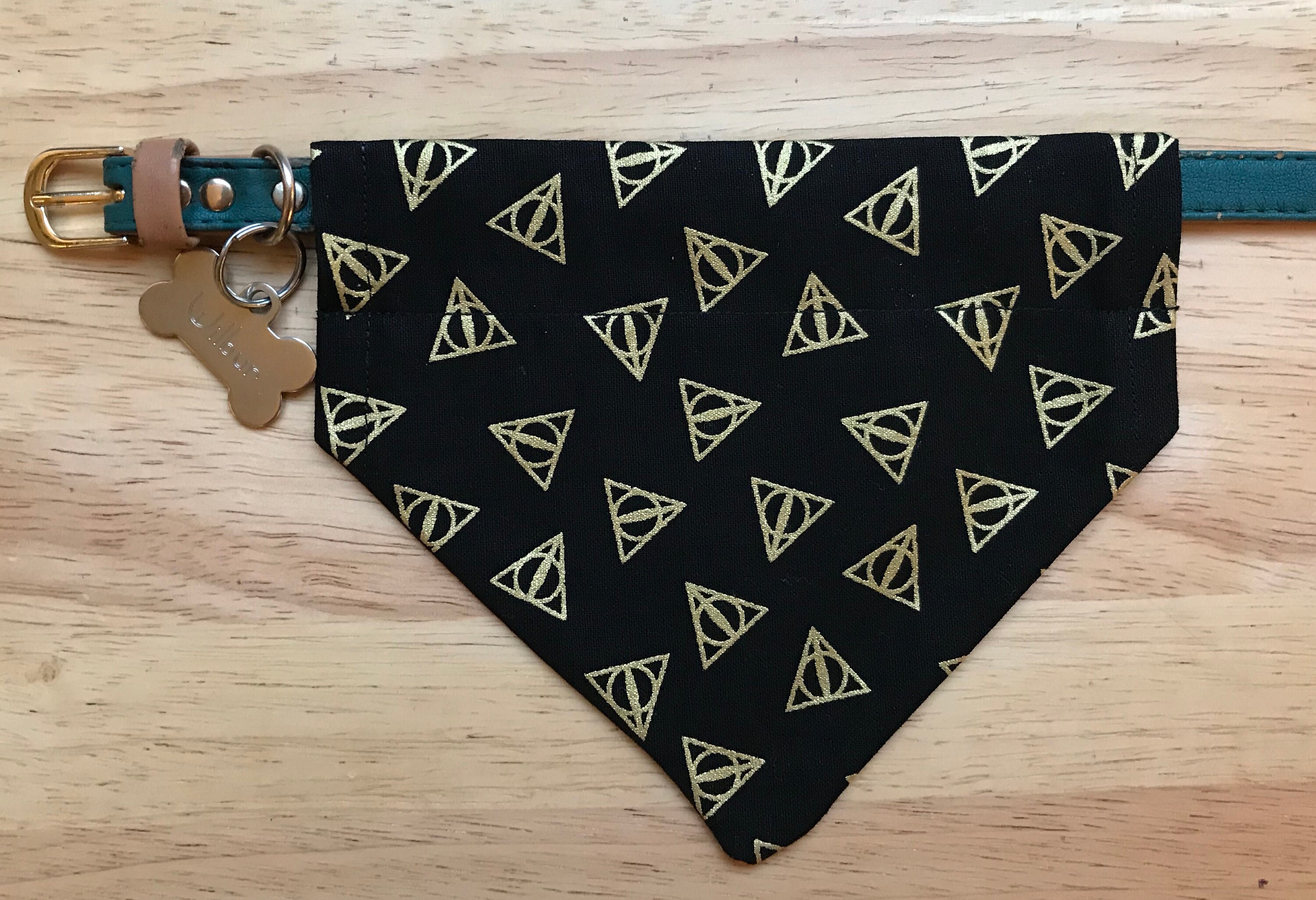 Harry Potter dog bandana deathly hallows dog bandana Etsy