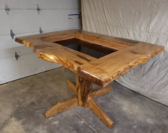 Live Edge Board Game Table