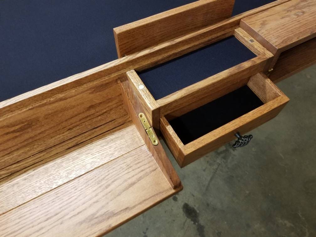 Oak Board Game Table w/ farmhouse style legs. | Etsy