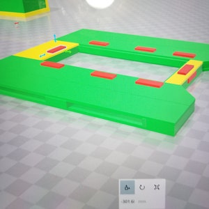 Nur Pläne.  Spieltisch mit Schirm