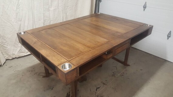 Quarter Sawn Oak Game Table Quarter Sawn Oak Game Table