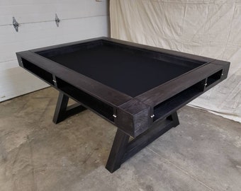 Board Game Table with Trapezoid Legs