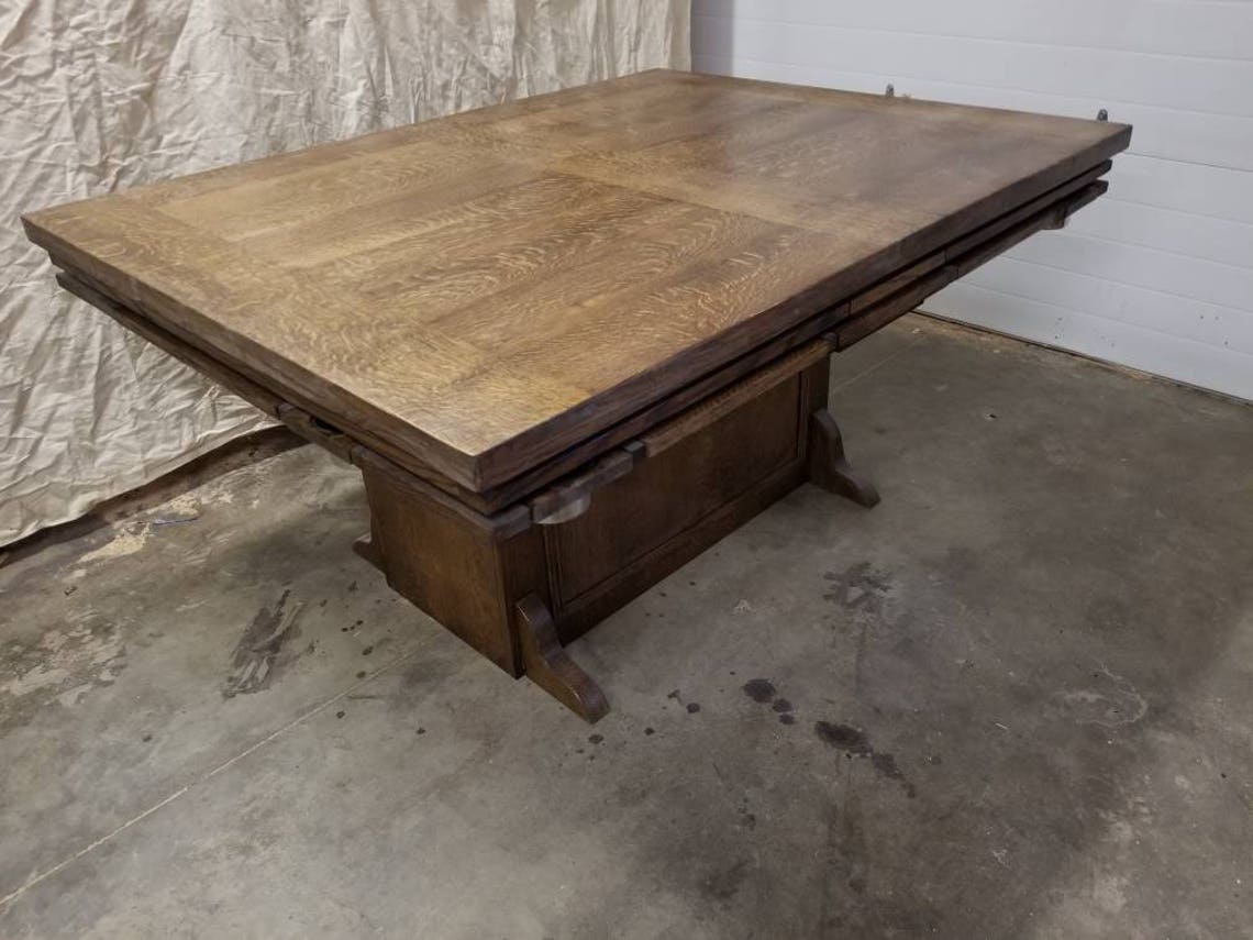 Center Leg Board Game Table | Etsy