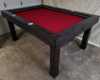 Standing height board game table.