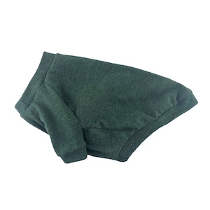 Heather Forest Green THIN  1x1 Rib knit T-shirt, Dog Top, Dog T-shirt, Dog Clothing, Dog Fashion, Dog Apparel, Made in USA, Dog Clothes