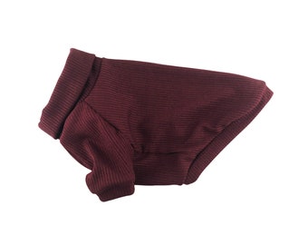 Ribbed Turtleneck Top, Dog Clothing, Dog Fashion, Dog Apparel, XS-3XL, French Bulldog& Pug, Dog Clothes