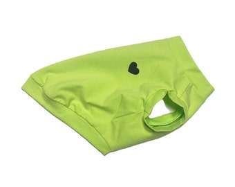Green Cotton Jersey Tank Top, Dog Tee, Dog Clothing, Dog Fashion, Dog Apparel, Made in USA, Dog Clothes
